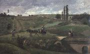 Camille Pissarro, The road to Ennery,near Pontoise La route d-Ennery pres de Pontoise